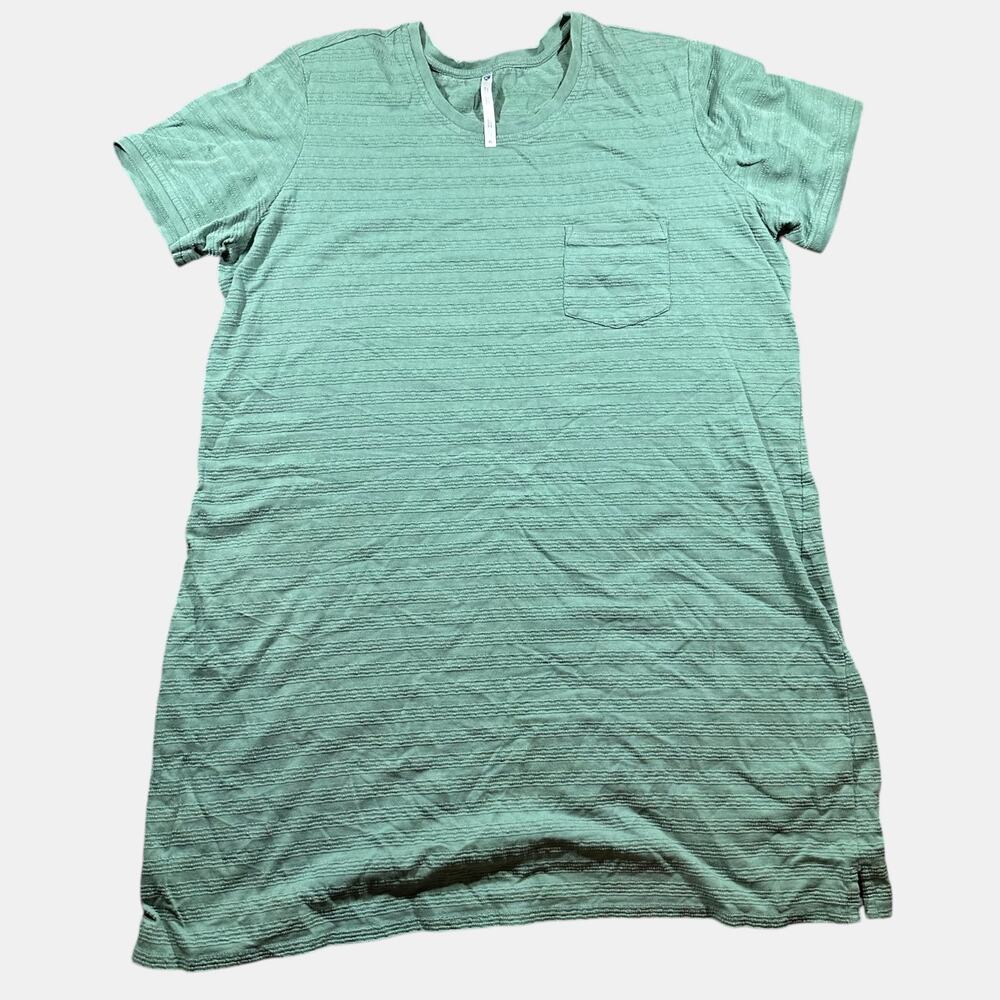 Copied - KÜHL Women’s Textured T-Shirt Dress XL Sage Green Pocket Casual Outdoor
